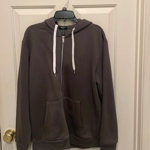 full zip, grey forever 21 jacket barely worn